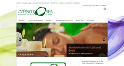 Desktop Screenshot of infinity-spa.de
